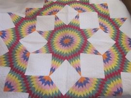 HAND QUILTED "STAR" QUILT