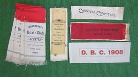 BOAT REGATTA RIBBONS 1881 - 1908