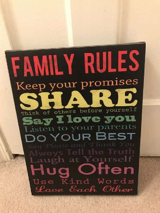 Family Rules Picture