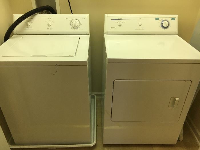 Washer and dryer.