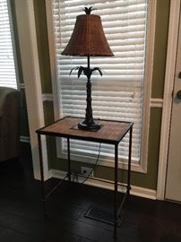 Decorative tables, lamps and other household items.