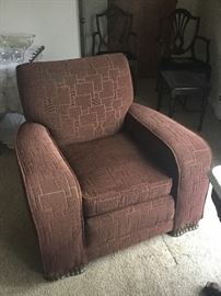 Art Deco style upholstered chair