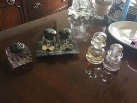 Antique ink wells