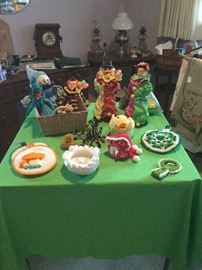 Crocheted clown dish soap bottle dolls and more