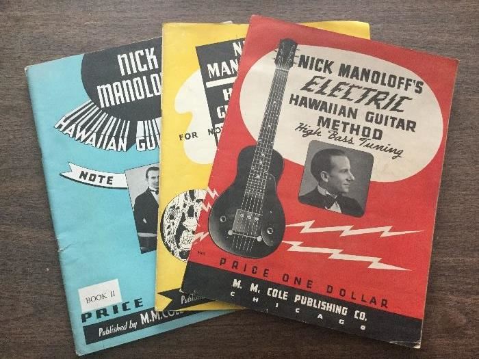 Nick Manoloff Hawaiian Guitar music books