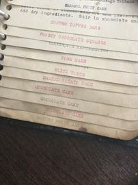Late 19th/early 20th century large recipe collection in notebook