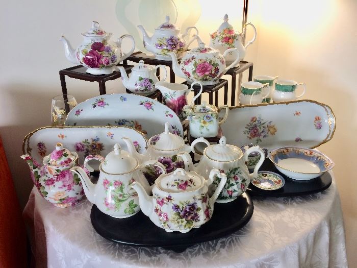 English Bone China Tea Pots, Tea Cups, and More