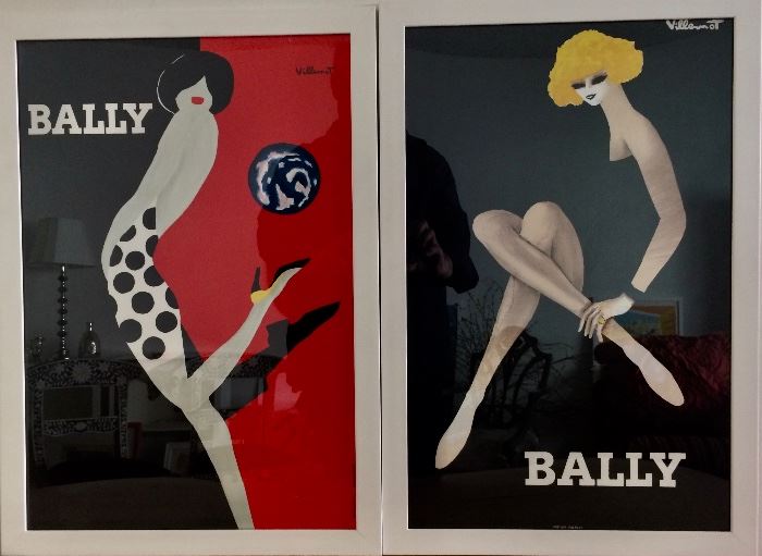 Bally advertising posters by Villemot