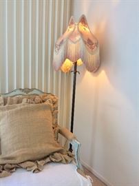 Floor Lamp with Hand-Made Shade