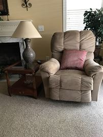 End Table, Lamp, Recliner