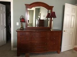 Broyhill Triple Dresser with Mirror