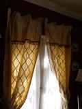 SEVERAL WINDOW COVERINGS WITH RODS ...COMPLETE