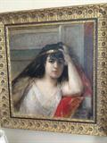 Leon Comerre for sale signed oil on canvas, Moroccan Woman
dimensions 25 x22