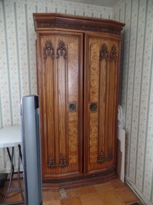 Gothic Carved Armoire