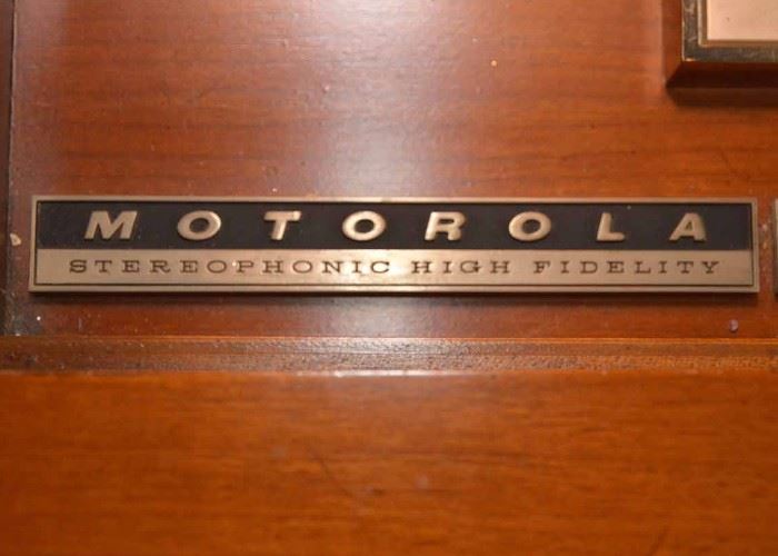 SOLD--LOT #218, Vintage Motorola Stereophonic High Fidelity Stereo Console, $100 