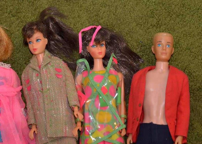 SOLD--LOT #239, Vintage Barbie Dolls (As Pictured), $50