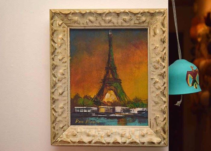 Original Oil Painting of Eiffel Tower