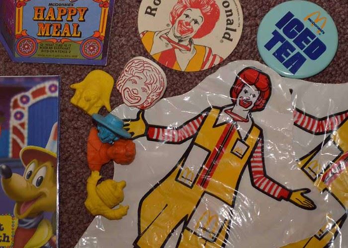 BUY IT NOW!  LOT #253, Large Lot of Vintage McDonald's Ephemera & Collectibles (Everything Shown), $150 