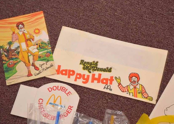 BUY IT NOW!  LOT #253, Large Lot of Vintage McDonald's Ephemera & Collectibles (Everything Shown), $150 