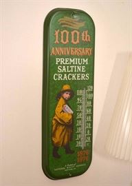 100th Anniversary Premium Saltine Crackers Metal Wall Thermometer