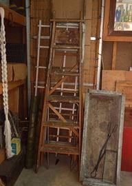 Wood Folding Ladder