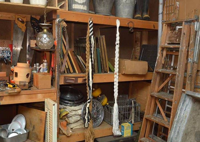 Hubcaps, Frames, Macrame Plant Hangers and MORE
