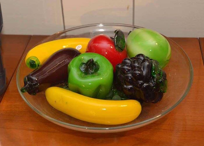 Glass Fruit & Vegetable Bowl Fillers