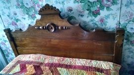 Victorian Oak Bed
