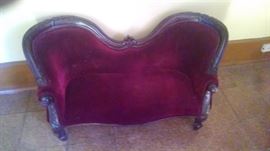 Miniature Victorian Style Settee