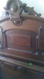 Victorian Walnut Bed