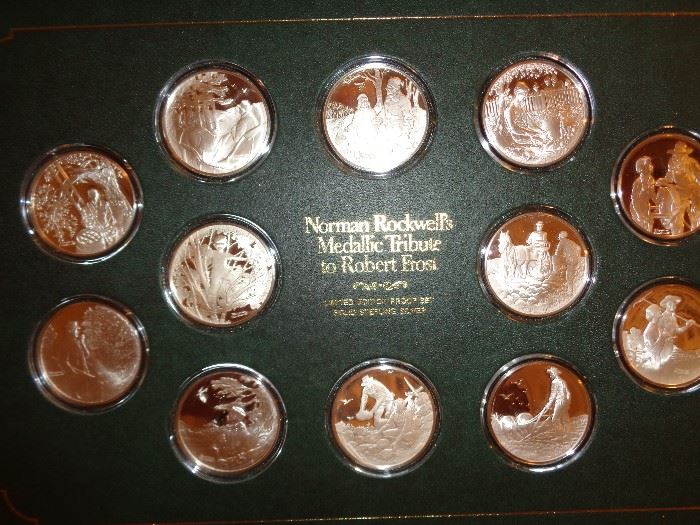 Sterling Silver Norman Rockwell Coin Collection