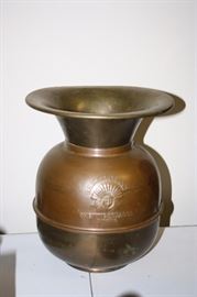 Old Brass/Copper Red Skin Chewing Tobacco Spitoon
