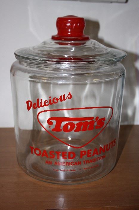 Vintage Toms Peanuts Jar