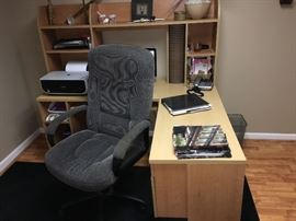 office workspace and office chair
