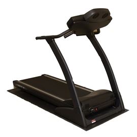 Sole F80 Treadmill: A Sole F80 treadmill. It features push button controls on both the center console and hand rests, 15 incline levels, and a 3.5 HP continuous duty engine capable of speeds up to 12 MPH. The running deck can be folded for easy storage. Worked upon testing.