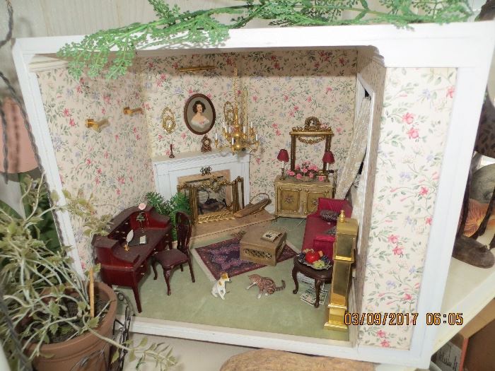  Miniature Doll room settings 