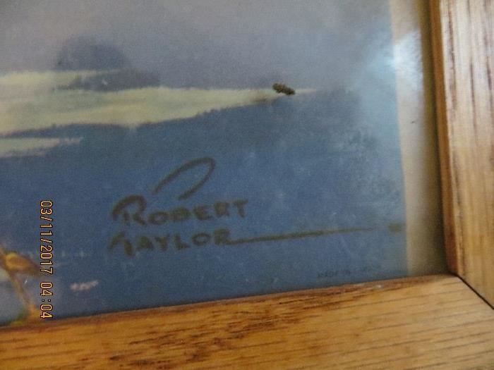 Bird Print signed Robert Taylor