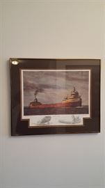 Signed Limited Edition Print of the Edmund Fitzgerald