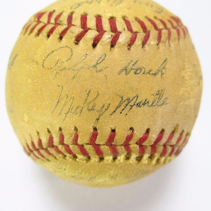 1961 Yankees World Series signed baseball