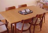 Mid-century Modern dining table with 6 chairs