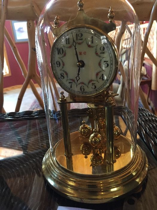 Vintage Kieninger Oberfell brass clock