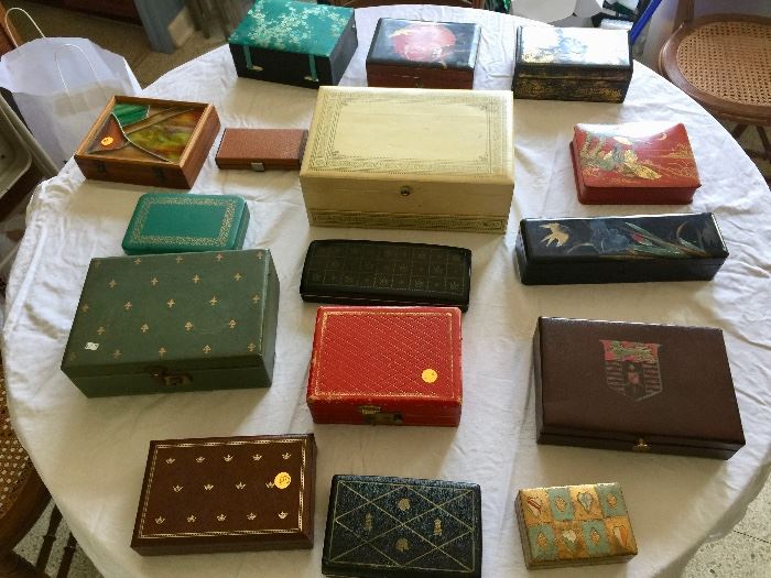 Vintage Jewelry Boxes.