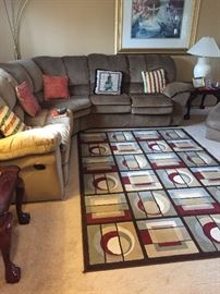 SOLD-----Sectional sofa recliner $500 Buy it now PAYPAL