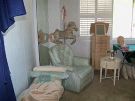 CHAIRS, TABLE, BENCH, HORSE