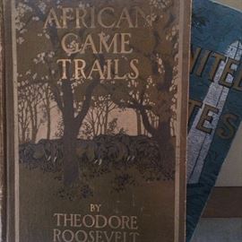 Detail of Theodore Roosevelt book "African Game Trails"