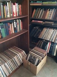 A couple hundred+ LPs in fantastic shape! Some Beatles, Folkways, Jazz, lots of classical ...