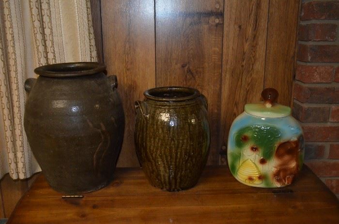 Pottery and Vintage Cookie Jar