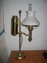 Oil lamp converted to electric