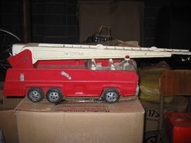 Tonka - fire truck, several other Tonka trucks not shown in photos.