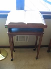 Book stand with dictionary